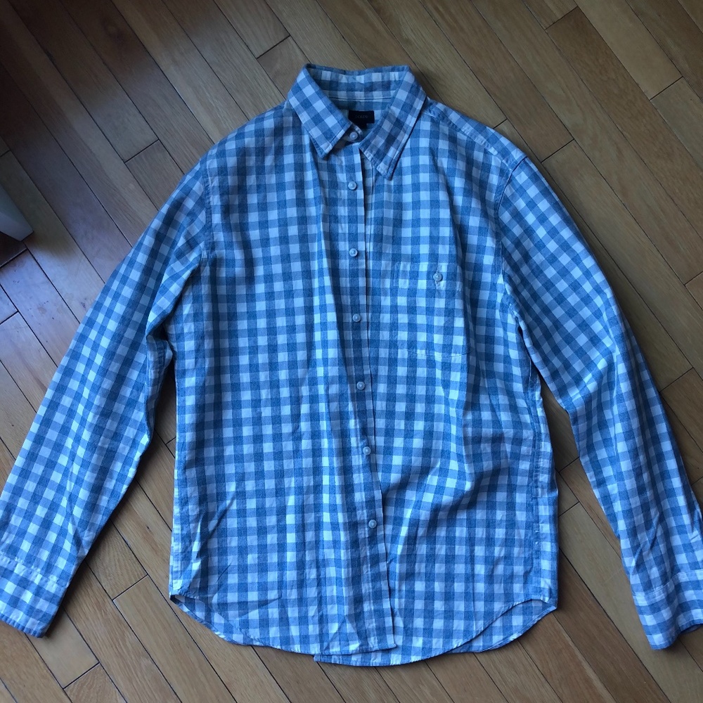 Men's J. Crew Long Sleeve Slim Shirt - M